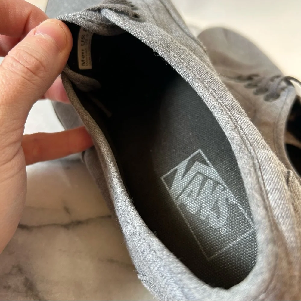 Vans Unisex Charcoal Gray Sneakers Women’s 9.5 Men’s 8